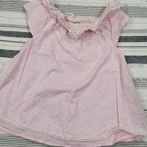 Chelsea's Corner pink dress with pompom detail Sz 2T